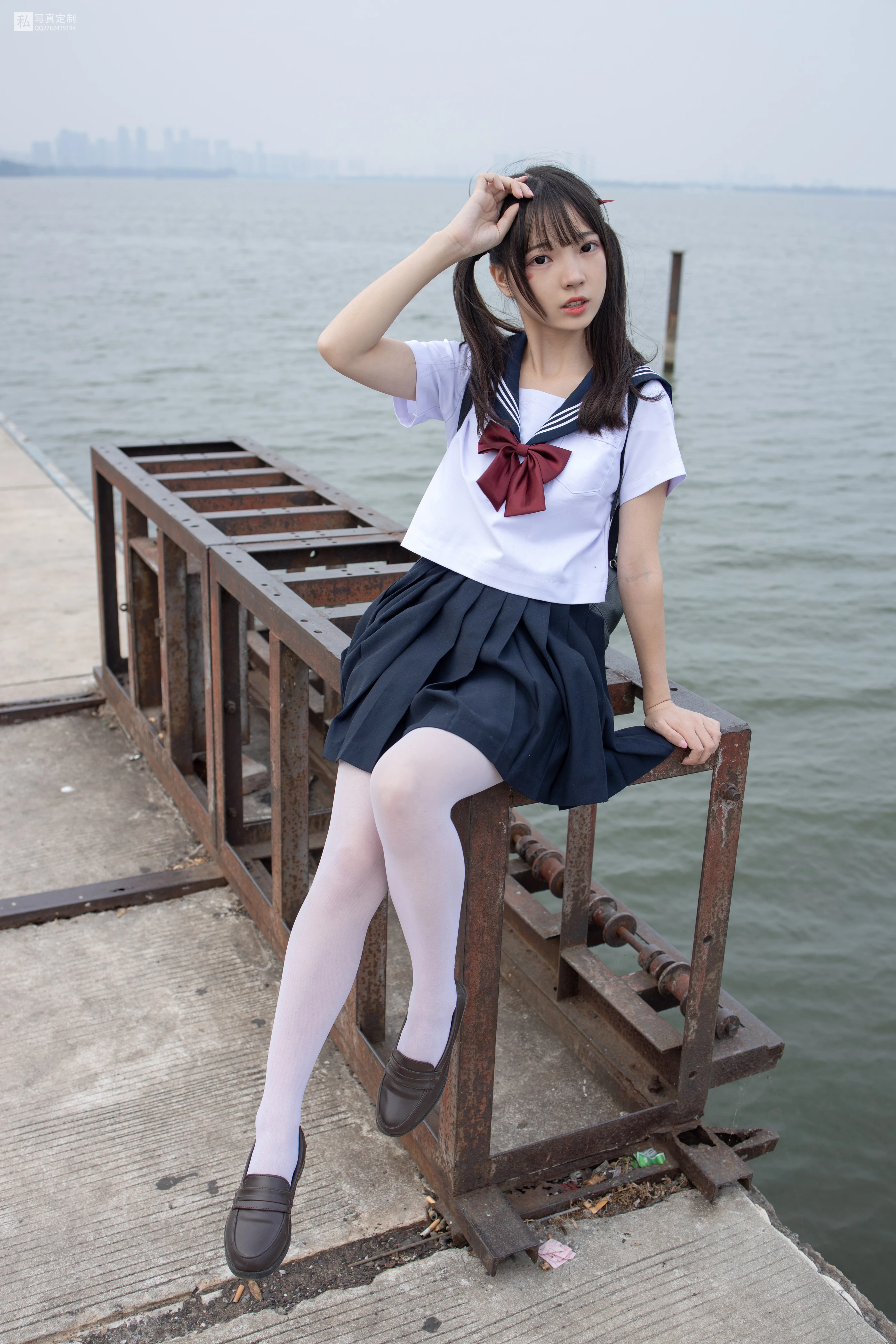 森萝财团 JKFUN-028 抑郁湖边与绝望天台 15D白丝 默陌 [58P 2V]插图2